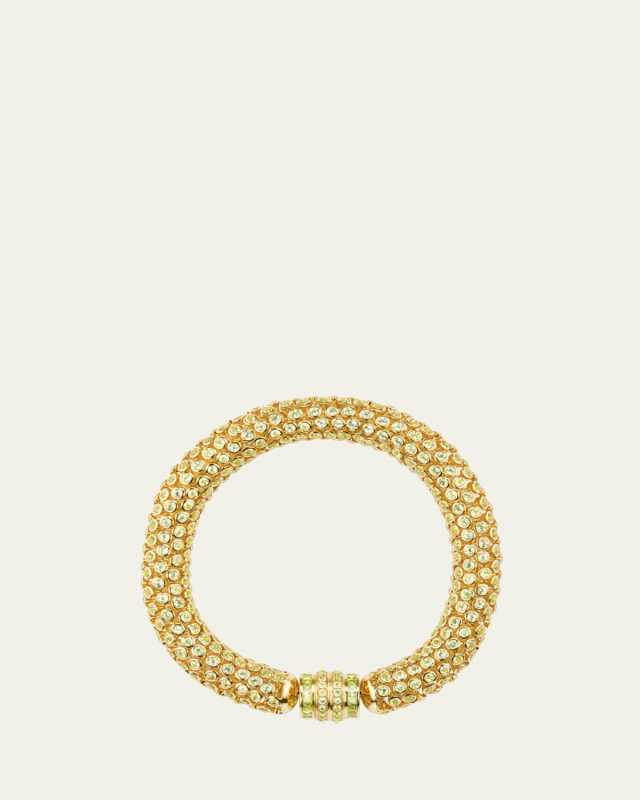 18K Yellow Gold Dancing Queen Peridot Bracelet